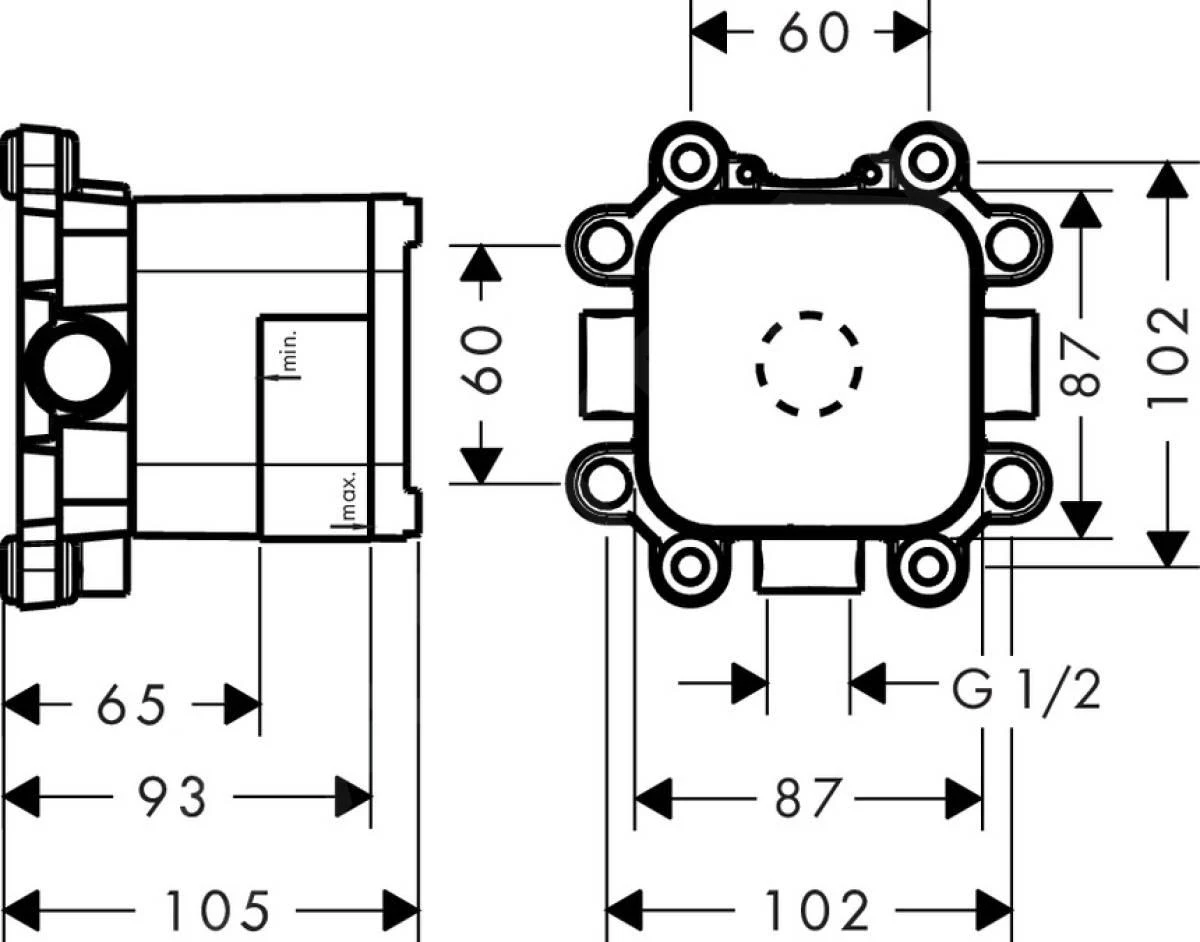 Axor LampShower - Inbouwdeel Voor LampShower 26909180 4 Axor LampShower - Inbouwdeel Voor LampShower 26909180 - Afbeelding 2