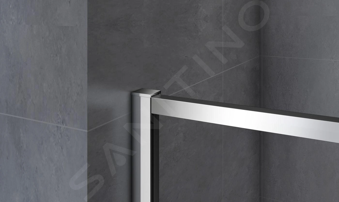 Lansanit LitLUX Slim Alvaro - Douche Schuifdeur 1100 Mm, Glanzend Aluminium/helder Glas SZD11 7 Lansanit LitLUX Slim Alvaro - Douche Schuifdeur 1100 Mm, Glanzend Aluminium/helder Glas SZD11 - Afbeelding 5
