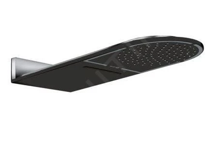 Kludi A-Qa - Hoofddouche 250, 2 Jet, Zwart Mat/chroom 6488087-00 3 Kludi A-Qa - Hoofddouche 250, 2 Jet, Zwart Mat/chroom 6488087-00