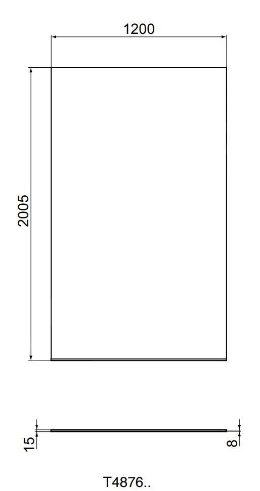 Ideal Standard I.Life - Douchewand 1200 Mm, Silver Bright/helder Glas T4876EO 4 Ideal Standard I.Life - Douchewand 1200 Mm, Silver Bright/helder Glas T4876EO - Afbeelding 2