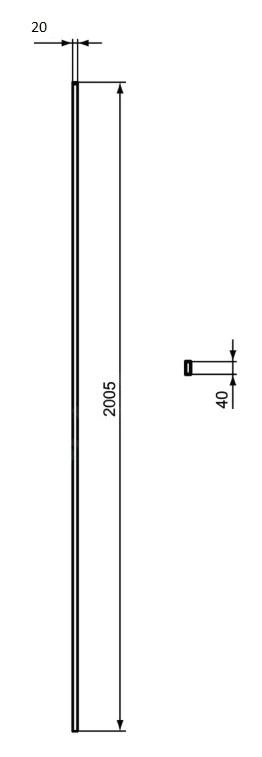 Ideal Standard I.Life - Instelprofiel 20 Mm, Silver Bright T4894EO 4 Ideal Standard I.Life - Instelprofiel 20 Mm, Silver Bright T4894EO - Afbeelding 2