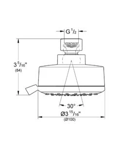 Grohe Tempesta Cosmopolitan - Hoofddouche 4jet, Chroom 27591001 -Hansgrohe Winkel fc3e422d0e3b391a4160d2a4