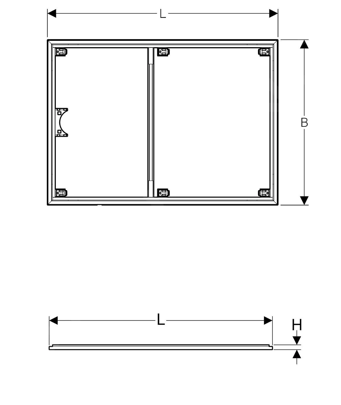 Geberit Setaplano - Installatieframe Voor Douchebakken, 900x1200 Mm, Voor 6 Steunpoten 154.473.00.1 4 Geberit Setaplano - Installatieframe Voor Douchebakken, 900x1200 Mm, Voor 6 Steunpoten 154.473.00.1 - Afbeelding 2