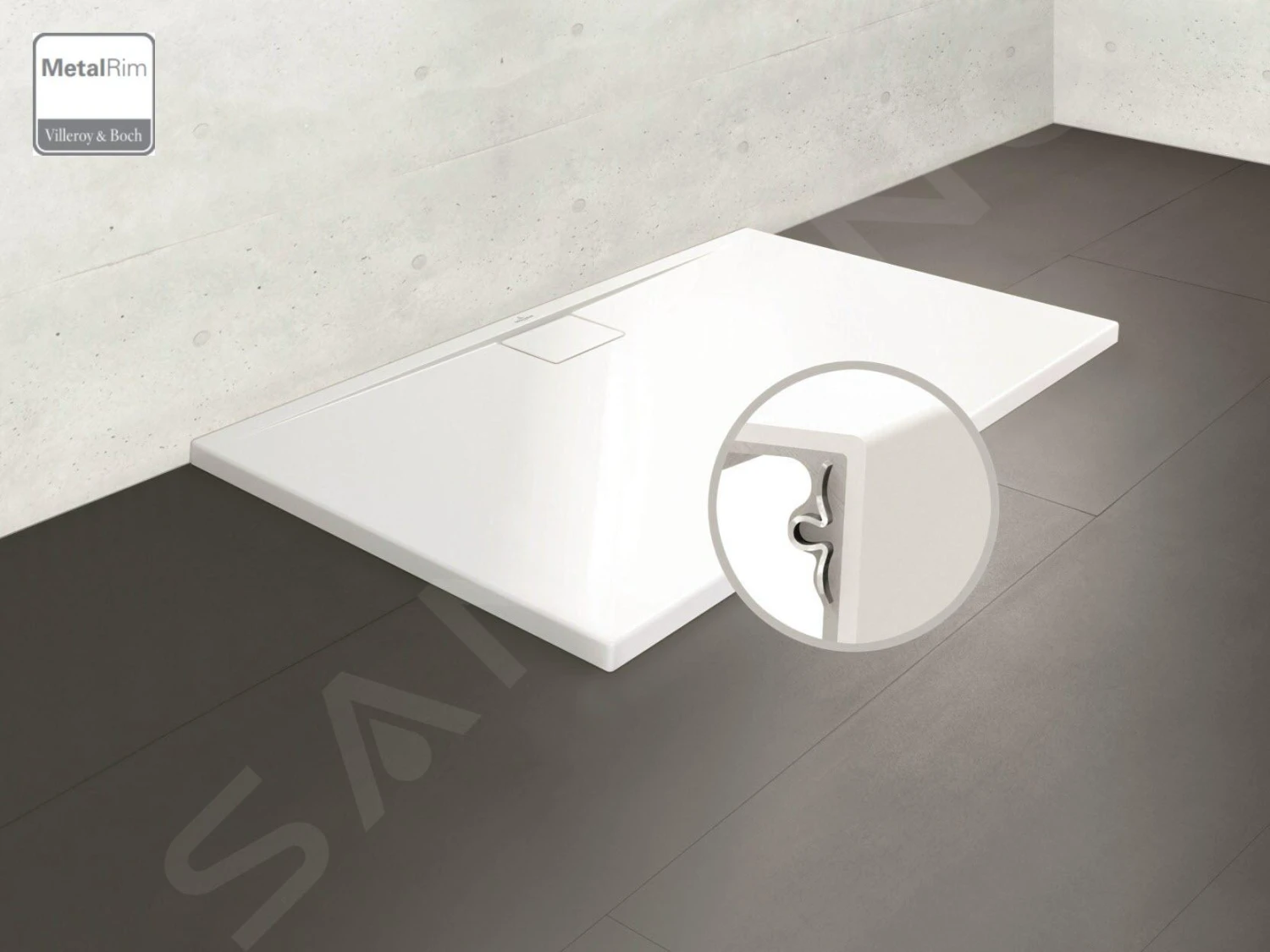 Villeroy & Boch Architectura MetalRim - Douchebak, 800x1000 Mm, Alpine Wit UDA1080ARA215V-01 8 Villeroy & Boch Architectura MetalRim - Douchebak, 800x1000 Mm, Alpine Wit UDA1080ARA215V-01 - Afbeelding 6